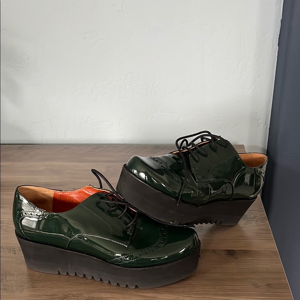 Stylish Green Platform Women's Shoes